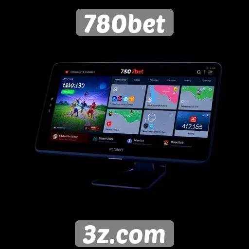 Interface do usuário na plataforma 780bet